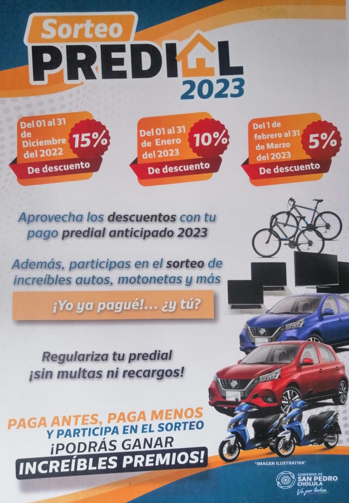 Por: Cortesía Lula Pineda Anuncia Paola Angon descuentos en pago anticipado y sorteo predial 2023
