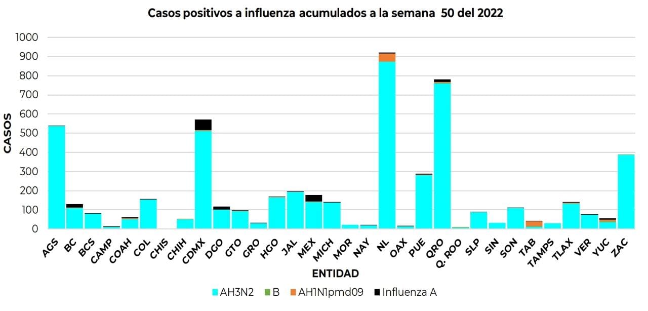 Acumula Tlaxcala 139 casos de influenza y un fallecimiento
