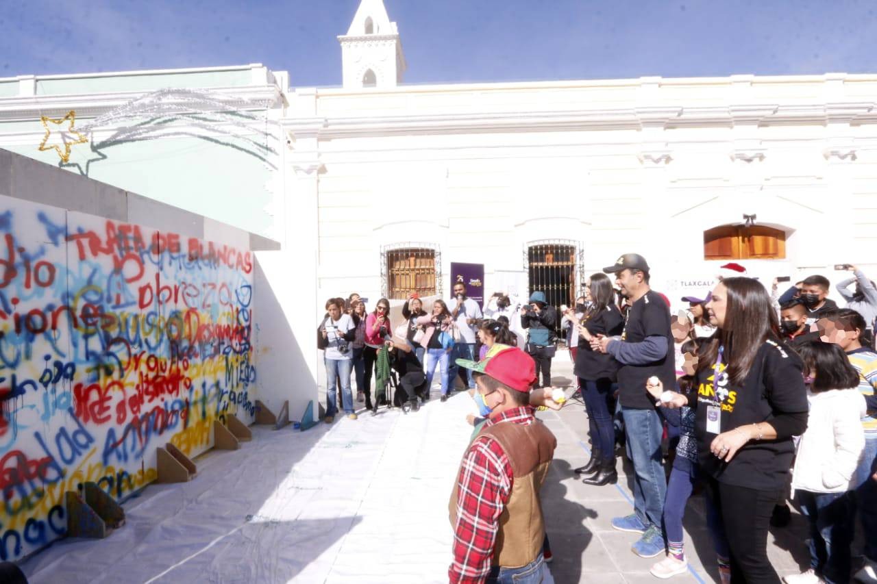 Por: Cortesía Pintaron SEDIF y TELETÓN mural “Desafío Por México” en Tlaxcala
