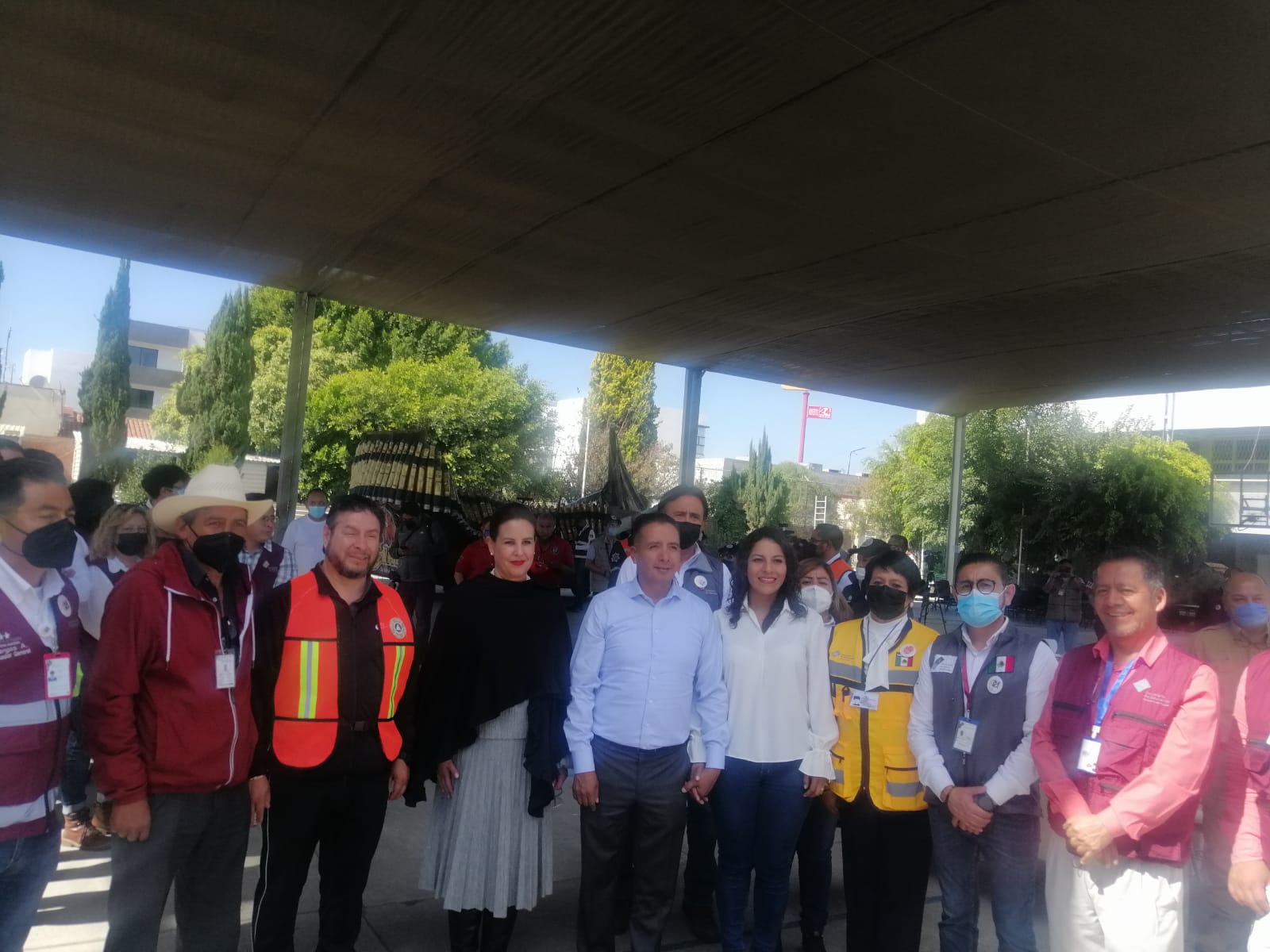 “Macrosimulacro 2022” culmina con evacuación de 103 personas de Santiago Xalitzintla albergadas en San Andrés Cholula  