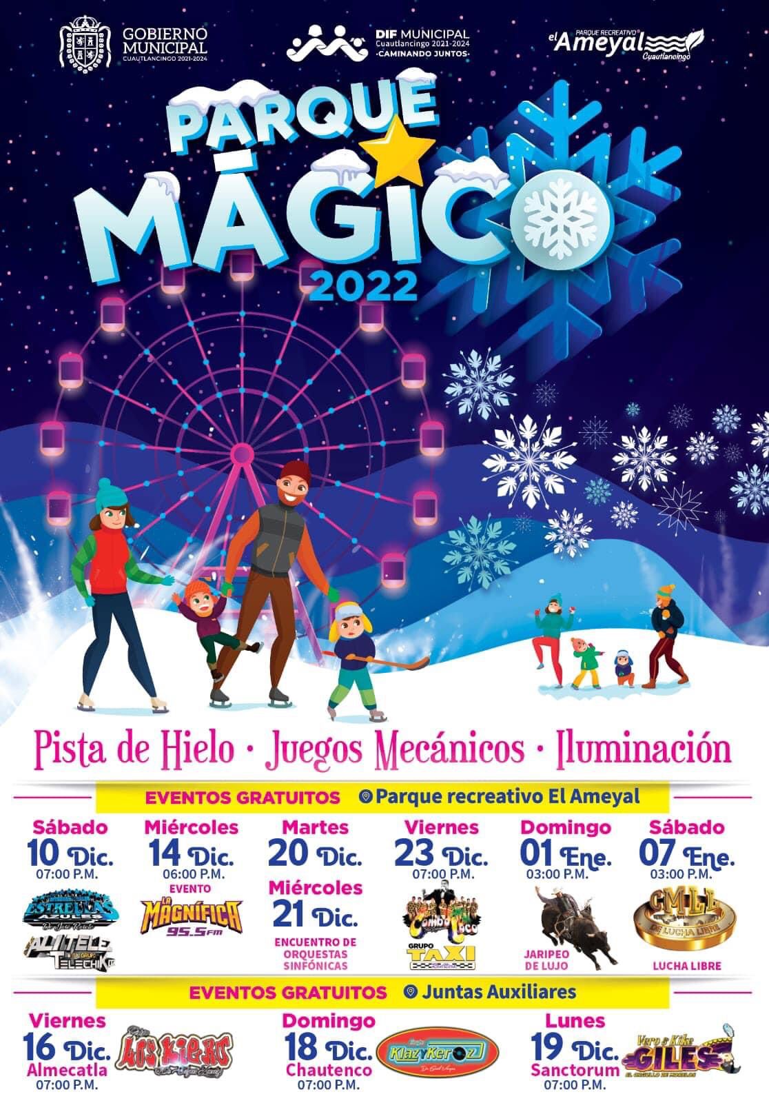 “Parque Mágico 2022” iluminará Cuautlancingo a partir del 10 de diciembre