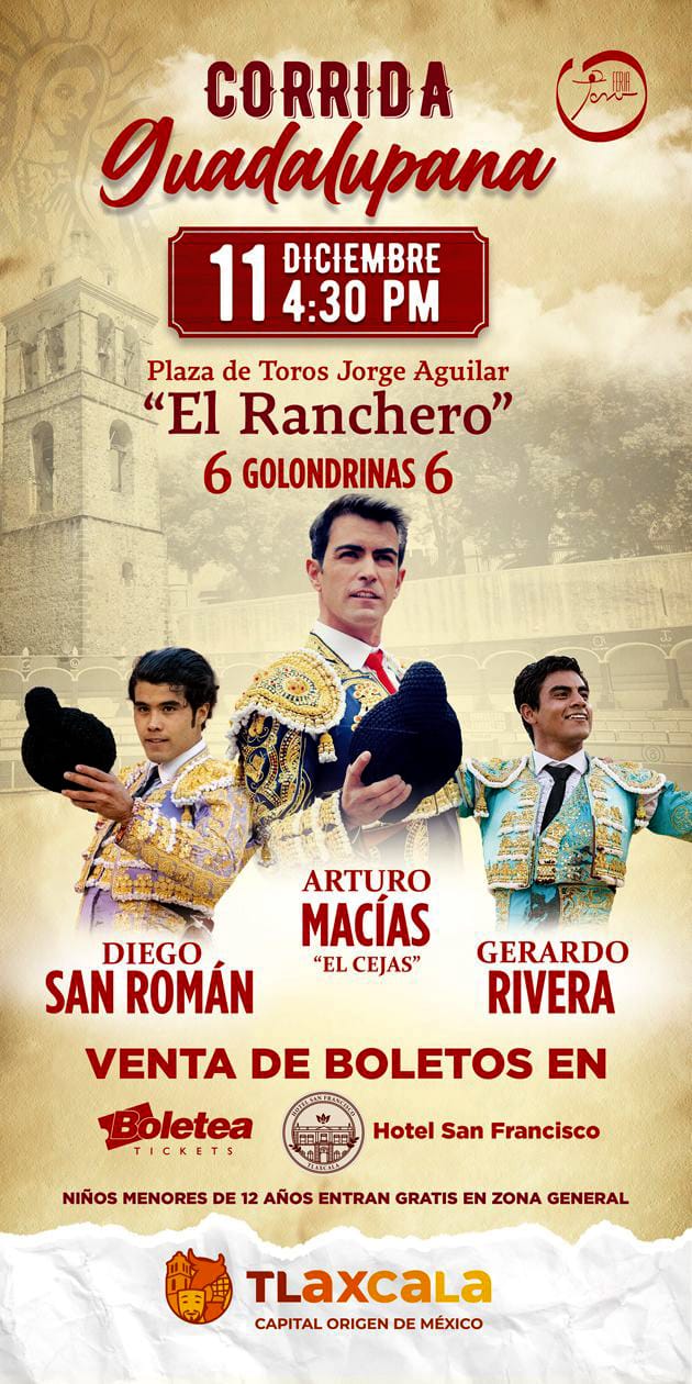 Por: Cortesía Ayuntamiento de Tlaxcala anuncia que ya está todo listo para la Corrida Guadalupana