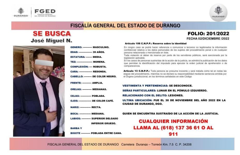Por: Cortesía Giran órdenes de aprehensión contra personas involucradas en caso de meningitis en Durango