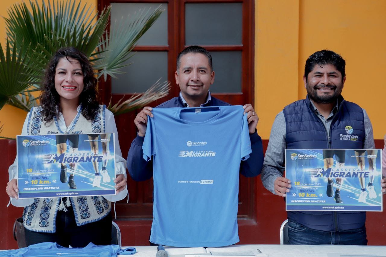 Presenta Ayuntamiento de San Andrés Cholula “Carrera del Migrante 2022”