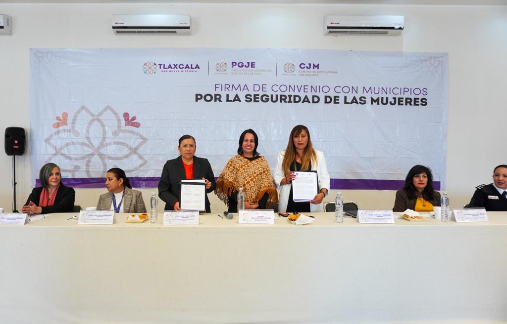 Por: Cortesía Firma PGJE y CJM convenio por la seguridad de las mujeres con los 60 municipios de la entidad