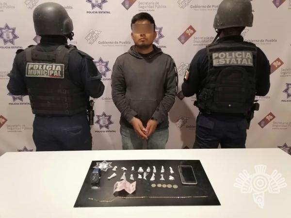 Por: Cortesía Detienen Policía Estatal y municipal a presunto narcovendedor