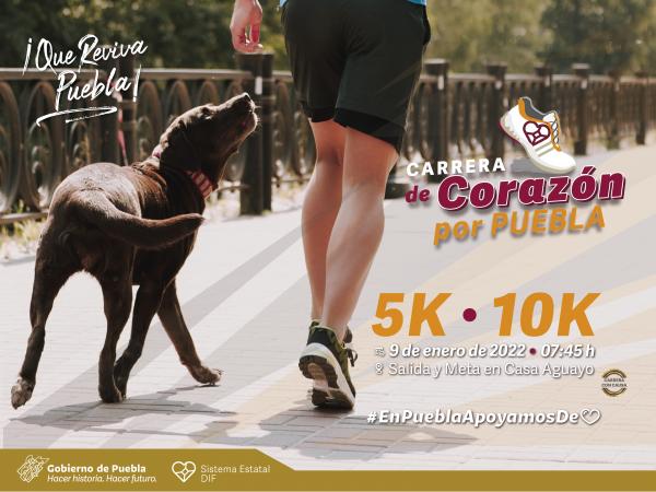 Realizará Patronato del SEDIF carrera con causa “De Corazón por Puebla”