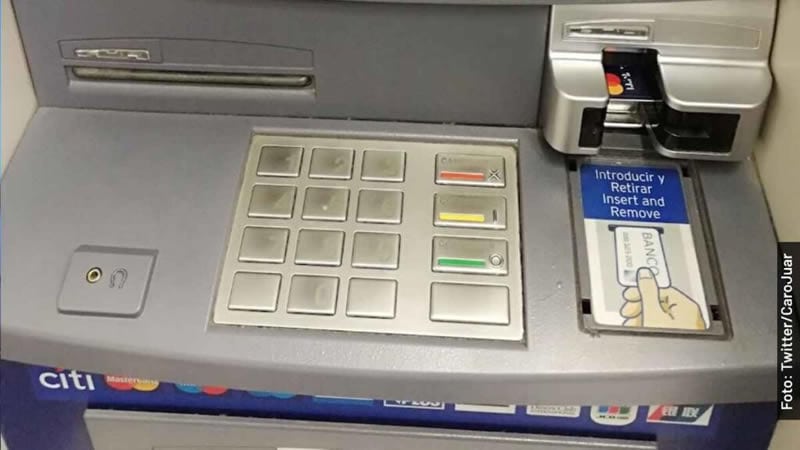 Foto ilustrativa Alerta ciudadana: Denuncian que cajero automático de Avenida Juarez fue alterado para retener efectivo