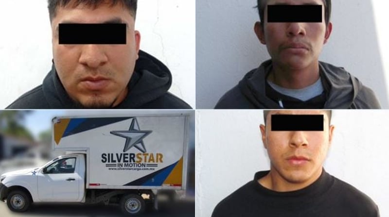 Detienen a 3 jóvenes por robo de vehículo con mercancía en Xonacatepec