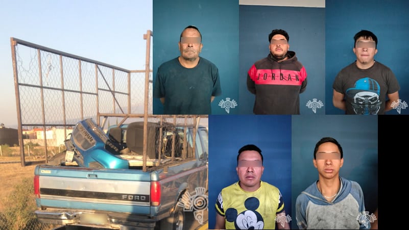 Por: Cortesía Policía detiene a 5 personas que desmantelaban un auto robado con violencia en la colonia Villa Olímpica