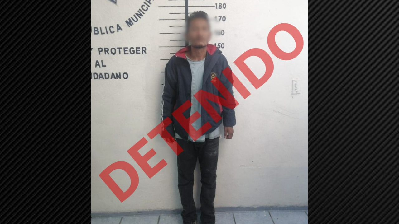 Por: Cortesía Detienen en San Pedro Cholula a masculino por presunto robo a casa habitación
