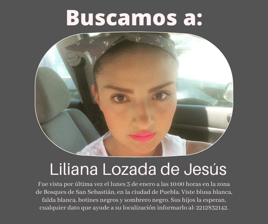 Por: Cortesía Familia pide ayuda para localizar a Liliana Lozada, desapareció el 3 de enero
