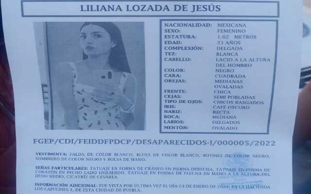 Afirma Barbos que Fiscalía ya investiga desaparición de Liliana Lozada