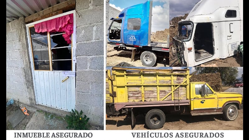 Por: Cortesía Fiscalía recupera 3 vehículos con reporte de robo en Ahuatepec, en el municipio de Esperanza