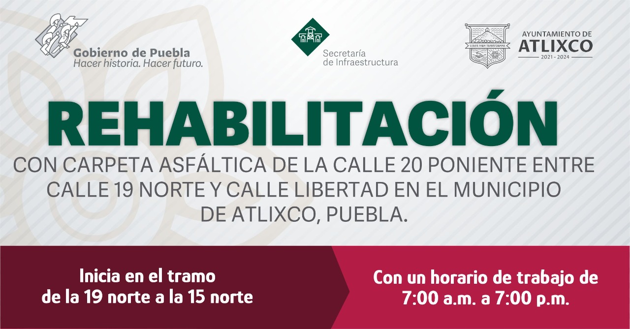 Gobierno de Atlixco inicia proyecto de obra para la zona de cabrera