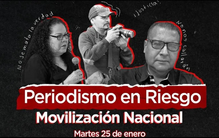 Por: Cortesía Convocan periodistas a movilización simultánea nacional "#NoSeMataLaVerdad"