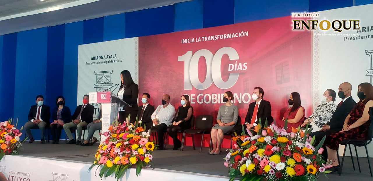 Por: Periódico Enfoque Consolida Ariadna Ayala en sus 100 días de gobierno el servir para transformar; rinde informe de lo realizado
