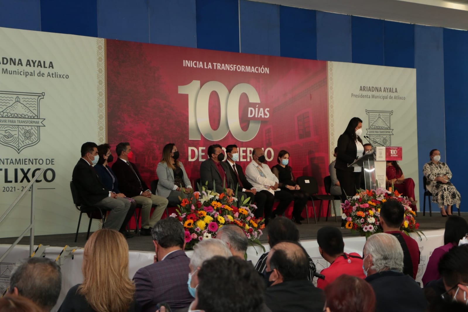 Por: Cortesía Ariadna Ayala da resultados en 100 días de gobierno en Atlixco