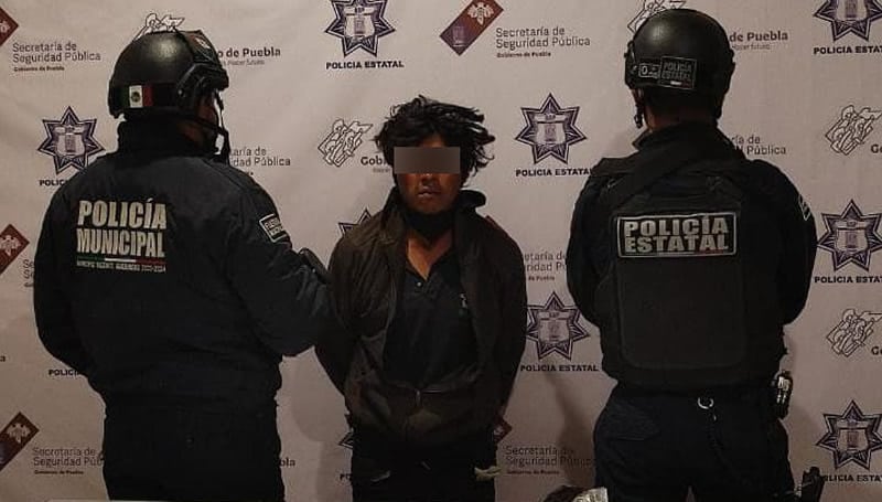 Por: Cortesía Policía detiene a hombre por  narcomenudeo en el municipio de Vicente Guerrero, Puebla