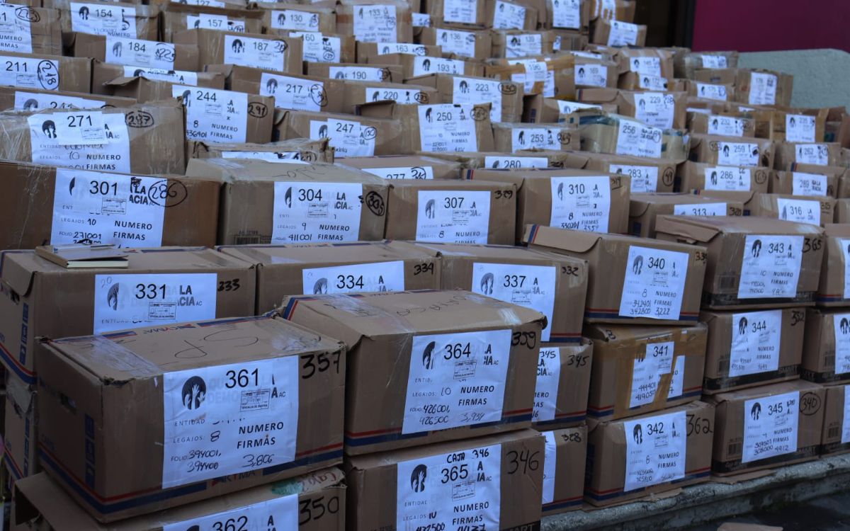 Por: Cortesía Suman 990 mil 189 inconsistencias en firmas de consulta para el proceso de revocación de mandato