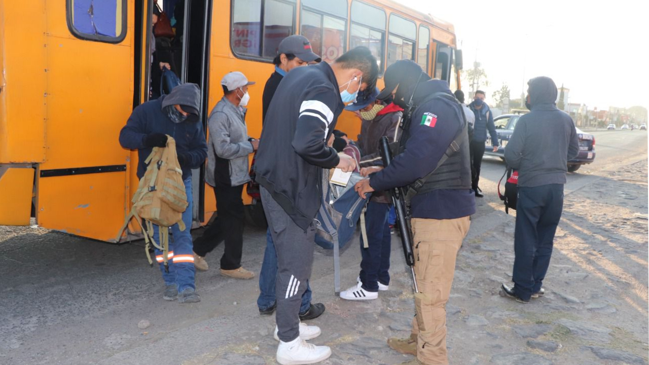 Por: Cortesía Implementan operativos en San Pedro Cholula para disminuir los robos en el transporte público