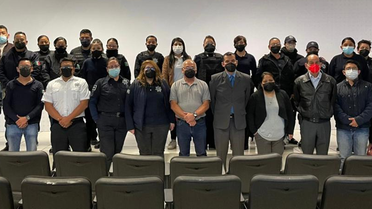 Por: Cortesía Policía de San Andrés Cholula recibe capacitación de la Comisión de Derechos Humanos