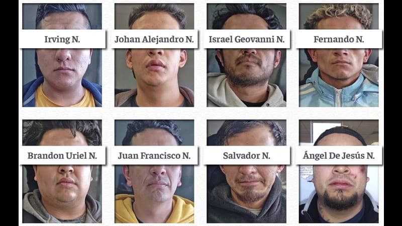 Por: Cortesía Envían a prisión a 8 hombres de un grupo delictivo en Texmelucan; les aseguraron droga, autos y armas