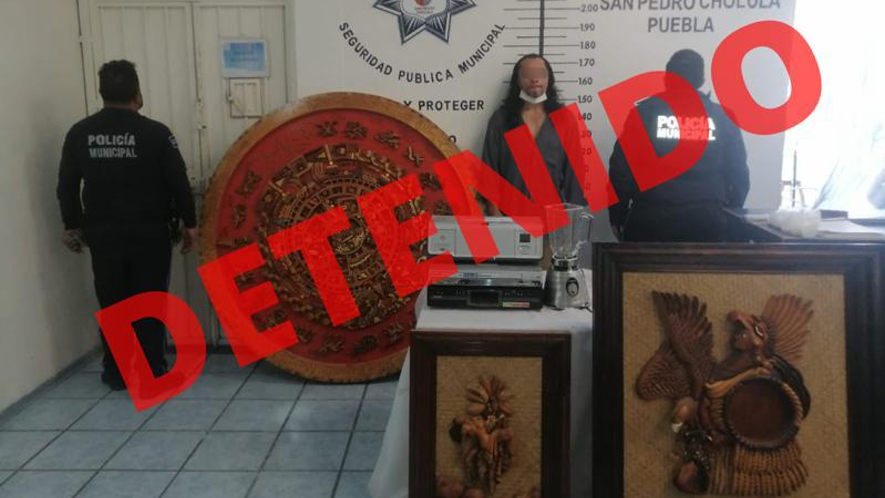 Por: Cortesía Detienen a presunto ladrón de casas y recuperan automóvil robado en San Pedro Cholula