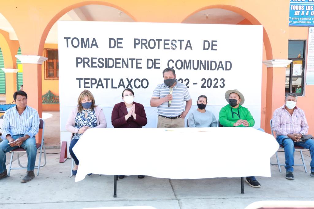 Por: Cortesía Toma protesta presidente de comunidad de Tepatlaxco en Chiautempan
