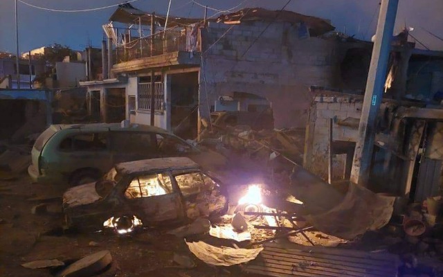 Gobierno estatal ya inició los trabajos de reconstrucción de viviendas dañadas por explosión en Xochimehuacan