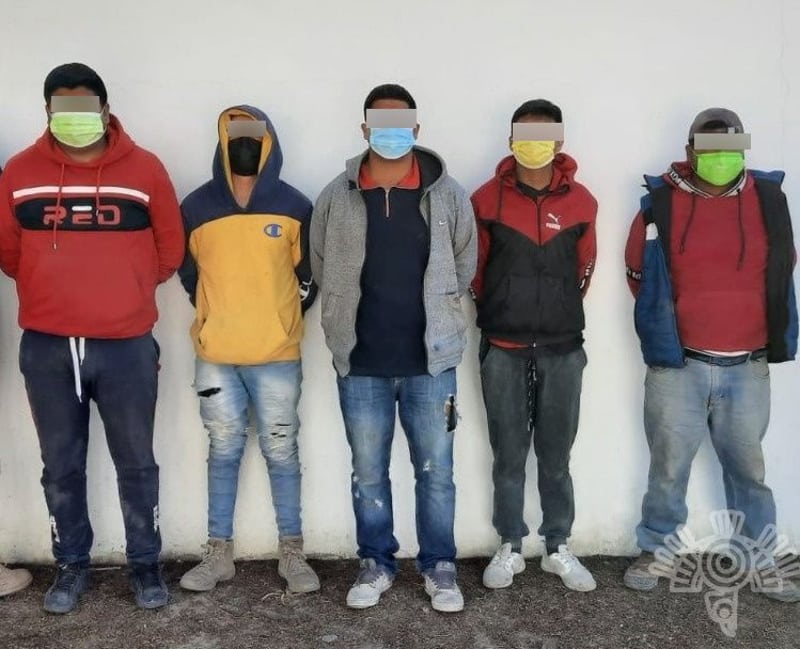 Por: Cortesía Policía detiene a 6 integrantes de una banda dedicada al robo de camiones en San Martín Texmelucan