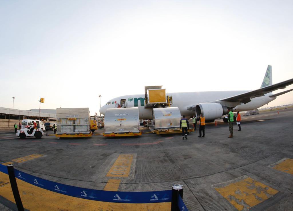 Por: Cortesía Llega a México sexto embarque con más de un millón de vacunas pediátricas contra Covid-19