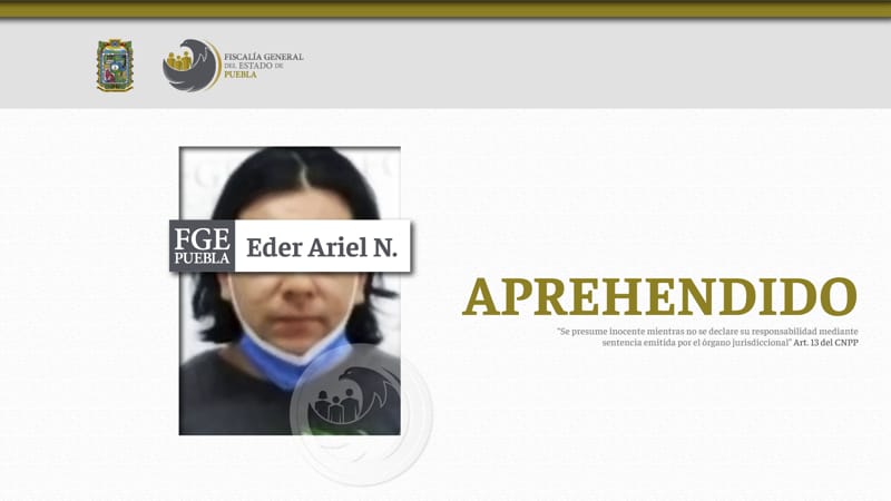 Por: Cortesía Eder Ariel N. es enviado a prisión por asesinar a Lizbeth en el carnaval de la Rivera Anaya