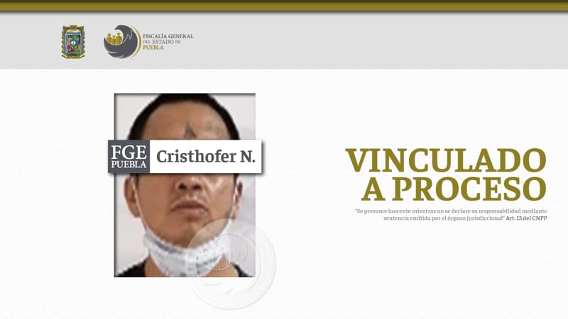 Por: Cortesía Cristhofer N. es enviado a prisión por el asesinato de una mujer indigente en San Jerónimo Caleras