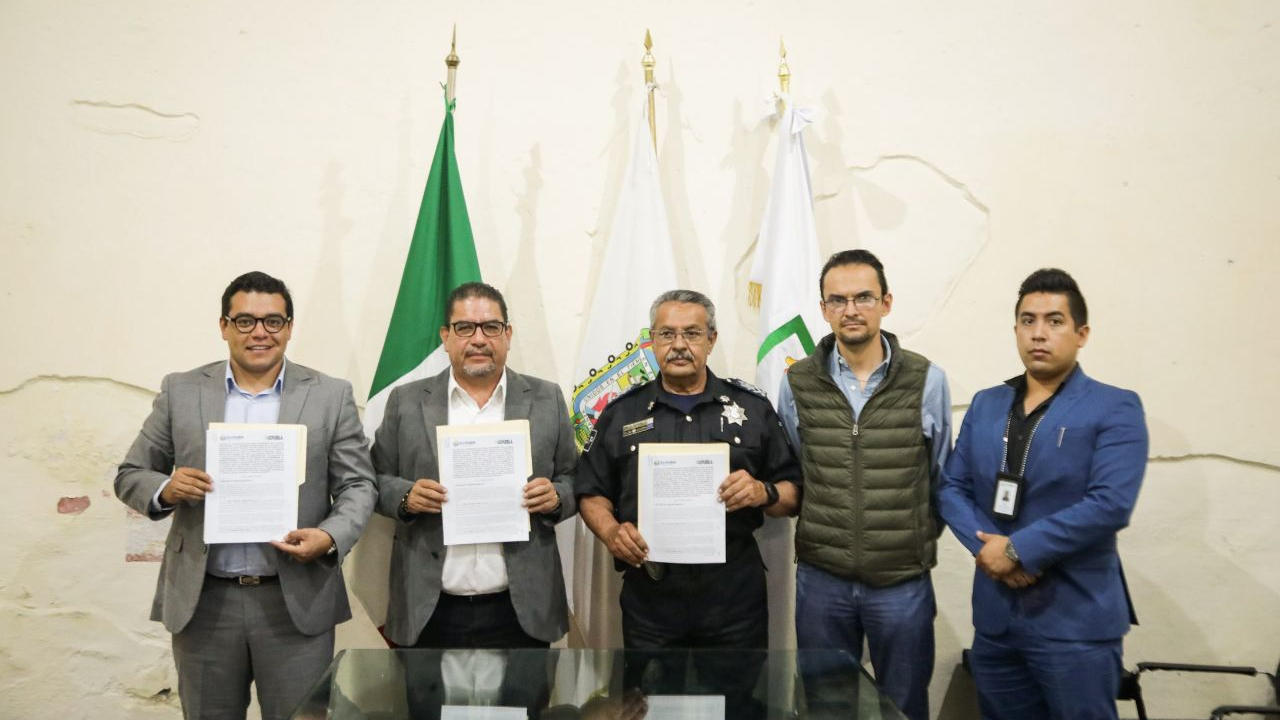 Por: Cortesía En San Andrés Cholula buscarán profesionalizar a los elementos de policía