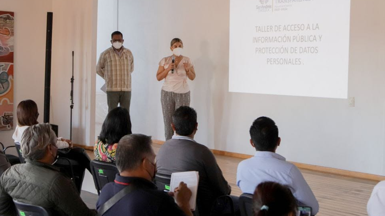 Por: Cortesía En San Andrés Cholula fueron capacitados las autoridades de las juntas auxiliares en materia de transparencia