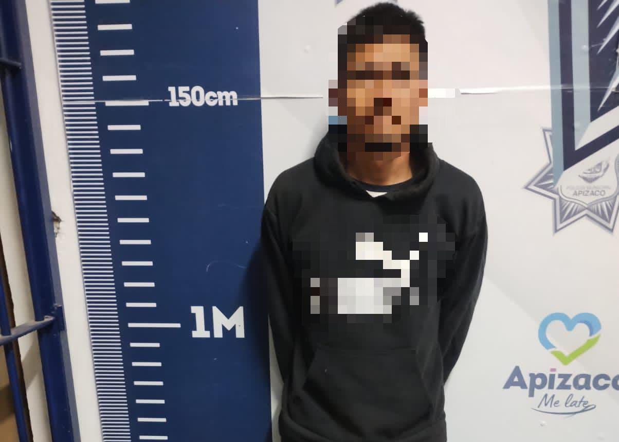 Detiene en Apizaco a presunto ladrón de cable de luz