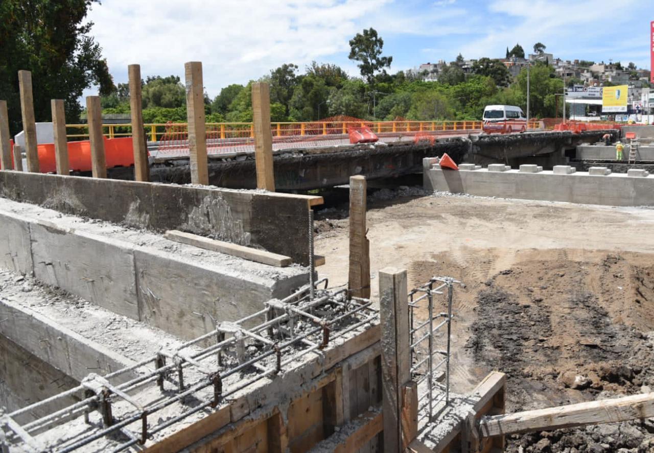 Por: Cortesía Tlaxcala Capital mantendrá operativo en zona de reconstrucción en el puente Trébol-Zahuapan