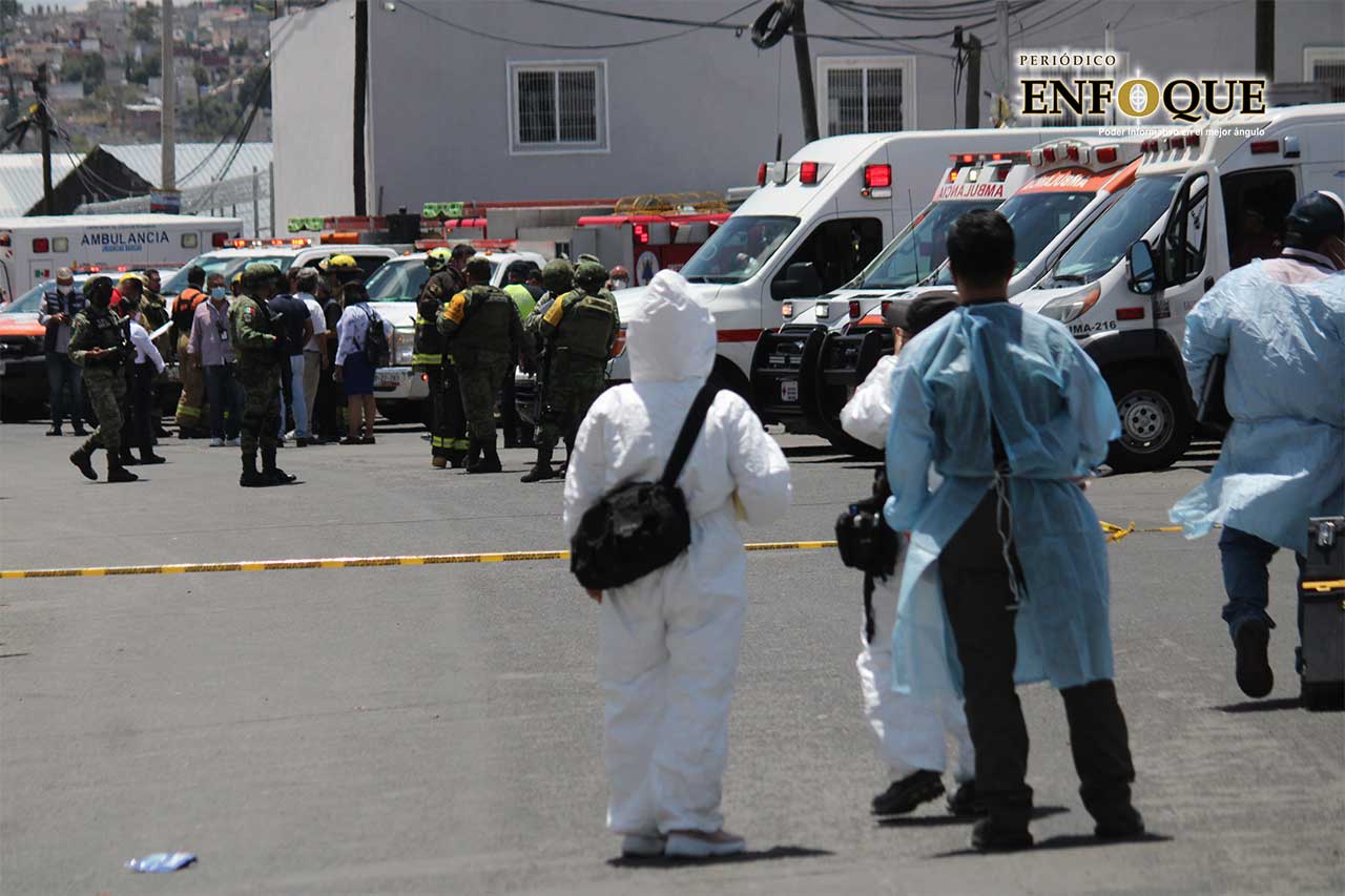 Por: Cortesía Explosión de fabrica en  Totimehuacán dejó un muerto y 12 lesionados