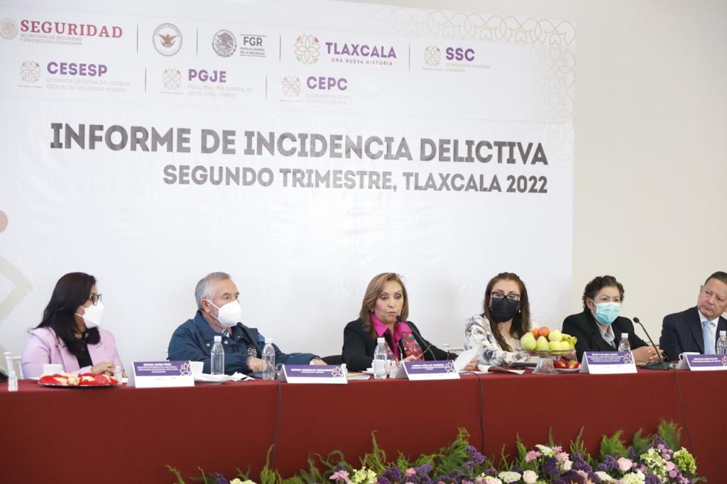 Somos la entidad con menor incidencia delictiva en el país por segundo trimestre consecutivo: Lorena Cuéllar