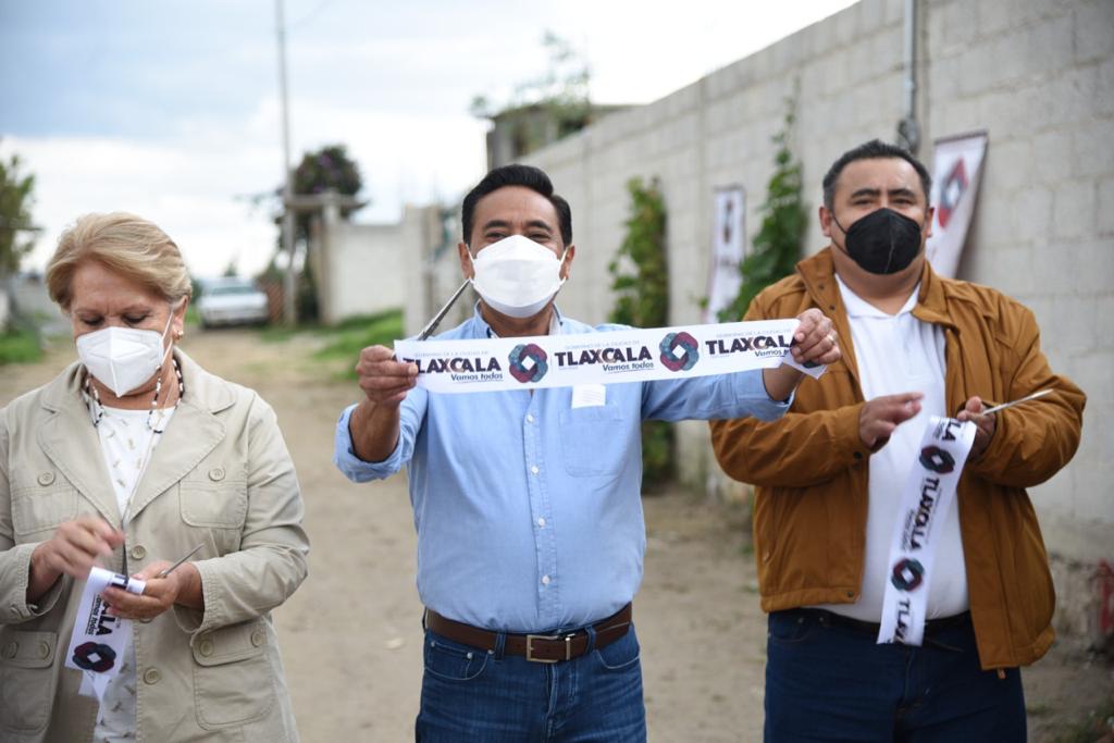 Jorge Corichi inaugura obras públicas en la capital de Tlaxcala