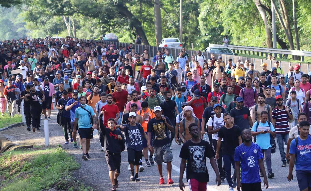 Por: Cortesía Caravana de 2 mil migrantes parte de Tapachula, Chiapas