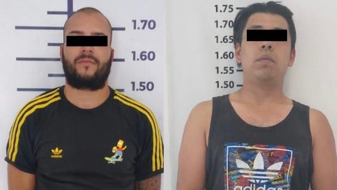 Por: Cortesía En San Andrés Cholula fueron detenidos dos presuntos narcomenudistas