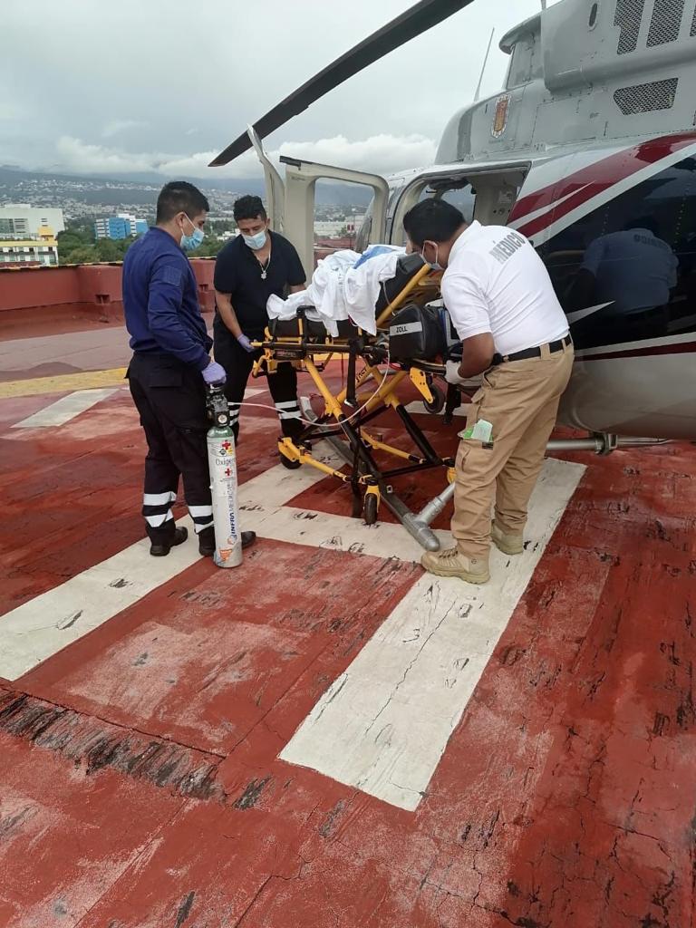 Por: Cortesía Realiza ambulancia aérea de Tlaxcala quinto traslado médico