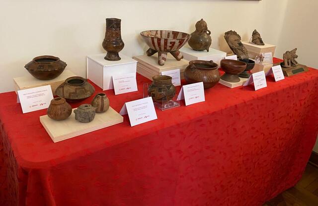 Por: Cortesía Gobierno italiano devuelve a México 30 piezas arqueológicas de culturas prehispánicas