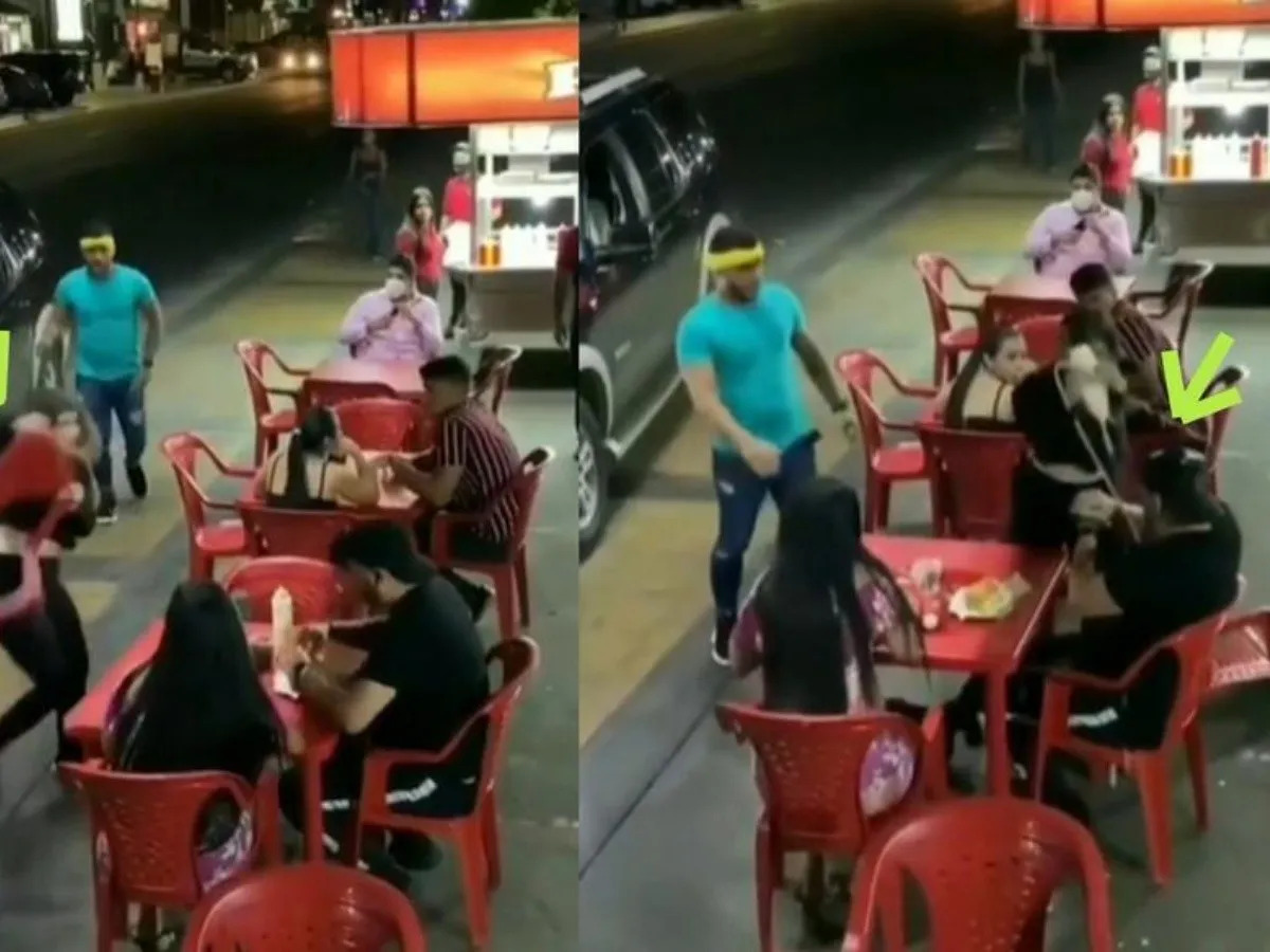 Por: Cortesía Mujer descubre a su esposo en puesto de hamburguesas con otra joven y lo confronta