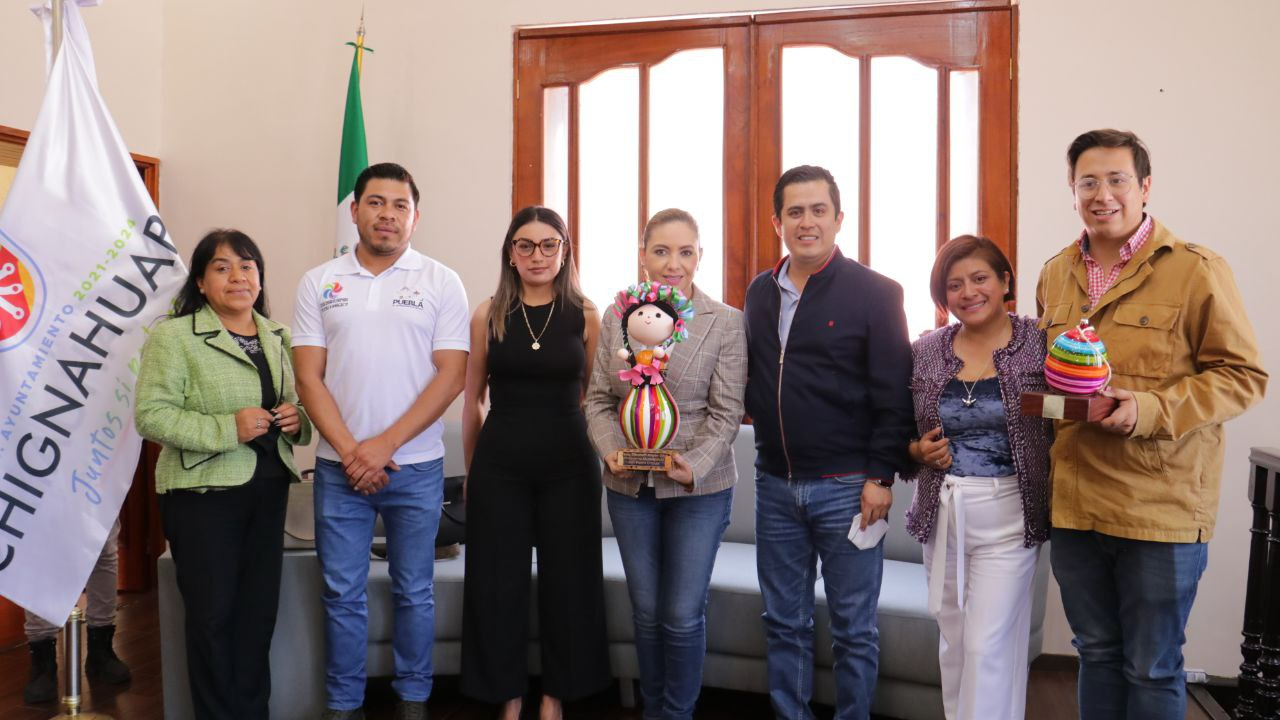 Por: Cortesía La presidenta de San Pedro Cholula efectuó una mesa de trabajo con el Gobierno de Chignahuapan en materia de Turismo
