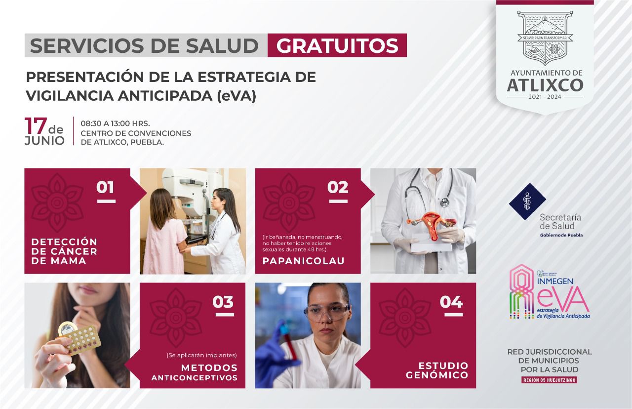 Por: Cortesía Arrancará en Atlixco estrategia de salud “eVA”, un nuevo modelo de prevención del que será sede