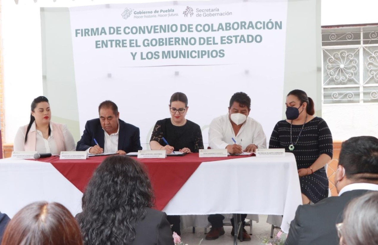 Por: Cortesía Amozoc y Tepatlaxco firman convenio con el gobierno estatal para erradicar violencia contra mujeres