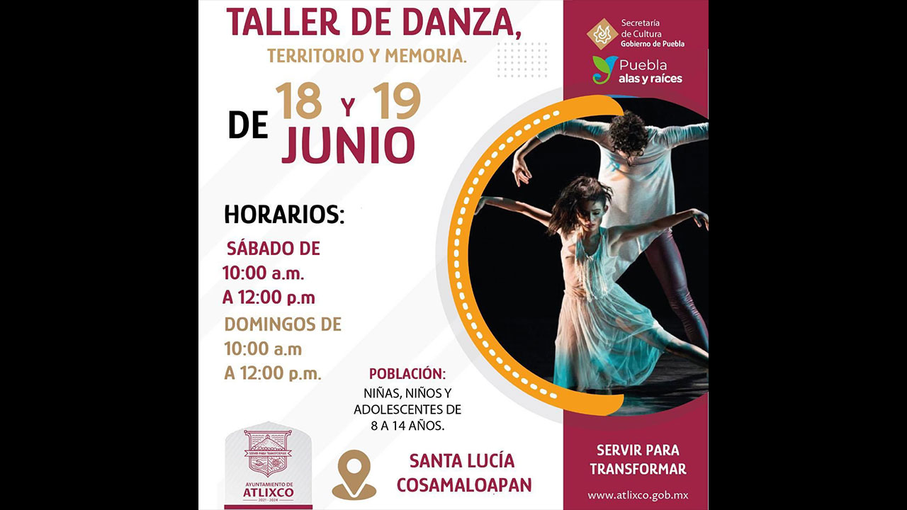 Por: Cortesía Con talleres de bellas artes, ayuntamiento de Atlixco rescata el tejido social en localidades